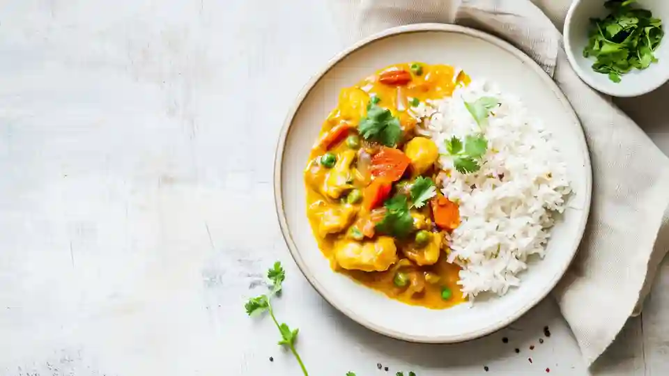 Indisches Curry mit Erdnuss-Kokosmilch