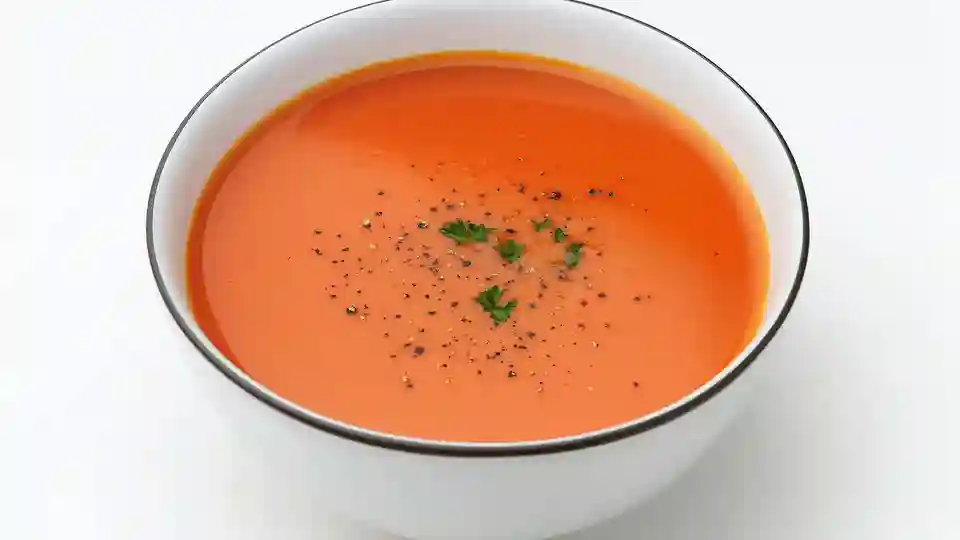 Tomatensuppe mit Basilikum